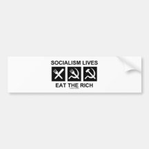 Les vies de socialisme mangent le riche (la scienc adhésifs pour voiture