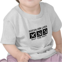 Les vies de socialisme mangent le riche (la scienc t-shirts