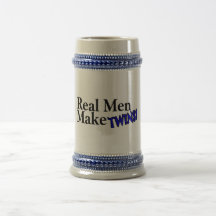 Les vrais hommes font des jumeaux (b) tasse à café