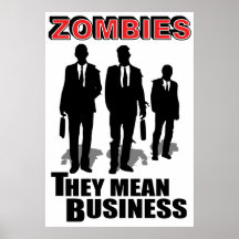Les zombis veulent dire des affaires affiche