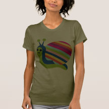 L'escargot Slugs l'animal mignon de bande dessinée T-shirt