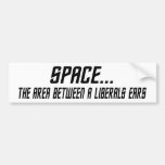L'espace, le secteur entre oreilles de libéraux adhésif pour voiture