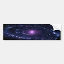 L'espace pourpre ultra-violet de galaxie d'Androme Adhésifs Pour Voiture