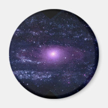 L'espace pourpre ultra-violet de galaxie d'Androme Aimants Pour Réfrigérateur
