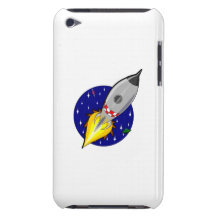 L'espace Rocket de bande dessinée Coque Barely There iPod