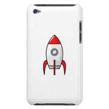 L'espace Rocket de bande dessinée Coques iPod Case-Mate