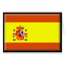 L'Espagne/drapeau d'España Carte De Vœux