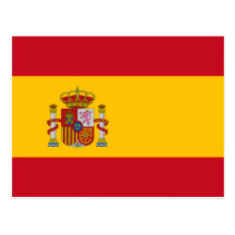 L'Espagne - drapeau espagnol Carte Postale