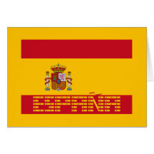 L'Espagne - drapeau/España - Bandera Cartes De Vœux