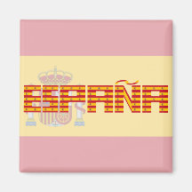 L'Espagne - drapeau/España - Bandera Magnets Pour Réfrigérateur