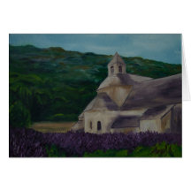 l'été de Sénanque en de l'abbaye Cartes De Vœux