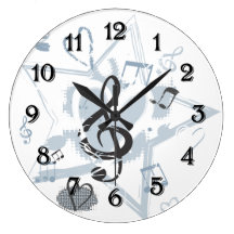 L'étoile musicale note le motif de concepteur horloges murales