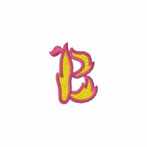 Lettre B du feu #1 polos brodés