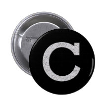 Lettre C de monogramme Badge Avec Épingle