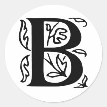 Lettre de fantaisie B Autocollants