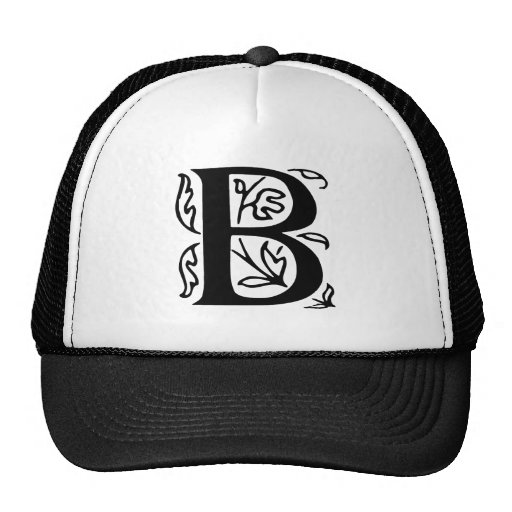Lettre de fantaisie B Casquette