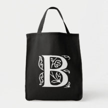 Lettre de fantaisie B Sac En Toile