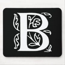 Lettre de fantaisie B Tapis De Souris