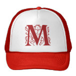 Lettre de fantaisie M Casquettes
