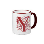 Lettre de fantaisie Y Mugs