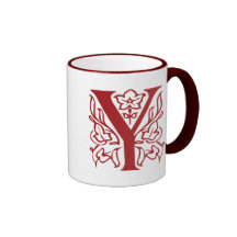 Lettre de fantaisie Y Mugs