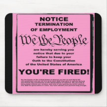 Lettre de licenciement Mousepad Tapis De Souris
