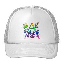 LETTRE FLORALE COLORÉE A DE MONOGRAMME CASQUETTE