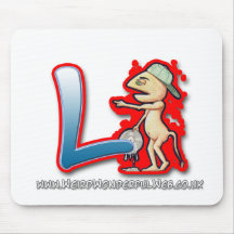 Lettre L tapis de graffiti de souris Tapis De Souris