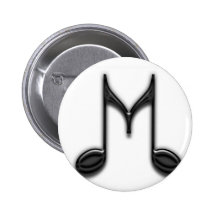Lettre musicale de "M" Pin's
