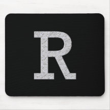 Lettre R de monogramme Tapis De Souris