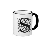 Lettre S de fantaisie Tasse
