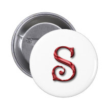 Lettre S de monogramme Badge