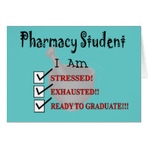L'étudiant de pharmacie "préparent pour recevoir u carte