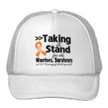 Leucémie prenant un hommage de support casquette de camionneur
