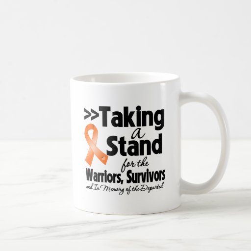 Leucémie prenant un hommage de support tasses à café