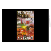 L'Europe Air France Cartes De Vœux