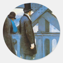l'Europe de Le Pont de par Caillebotte, art vintag Autocollants
