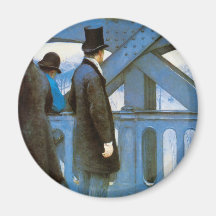 l'Europe de Le Pont de par Caillebotte, art vintag Magnets Pour Réfrigérateur