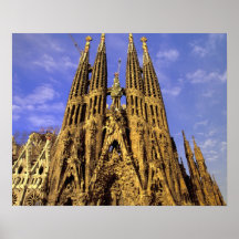 L'Europe, Espagne, Barcelone, Sagrada Familia Affiche