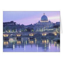 L'Europe, Italie, Rome, Vatican. St Peter et Carte De Vœux