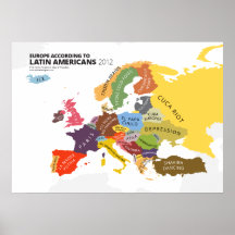 L'Europe selon des Latino-Américains Affiche