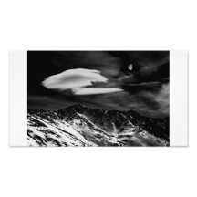Lever de la lune au-dessus de la ligne de partage  photos sur toile