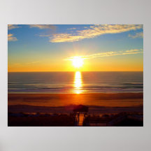 Lever de soleil à la plage de Wrightsville Posters