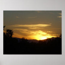 Lever de soleil au-dessus de baie de tortue posters