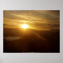 Lever de soleil au-dessus du fleuve Columbia #13 Posters