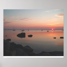 Lever de soleil dans Île de Rhode Posters