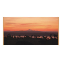 Lever de soleil de Baker de Mt Cartes De Vœux Avec Photo