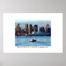 Lever de soleil de janvier au-dessus de Vancouver Posters
