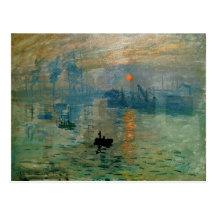 Lever de soleil de l'impression de Monet (soleil l Carte Postale