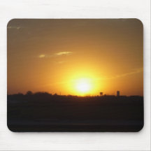 Lever de soleil de l'Iowa Tapis De Souris